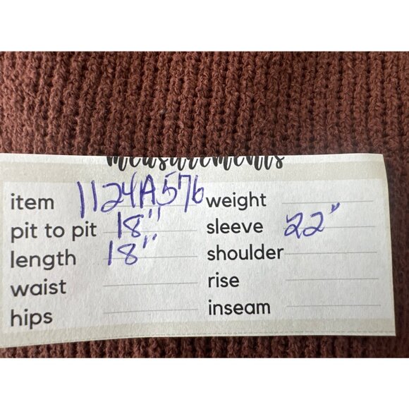 2/$30 ZARA Small Trafaluc Womens Brown Knit Crop Sweater - Picture 9 of 11